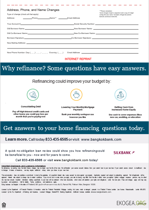 Relevé hypothécaire de la banque Thaïlande Bangkok aux formats Word et PDF, 3 pages 3 template Relevé hypothécaire de la banque Thaïlande Bangkok aux formats Word et PDF, 3 pages 3 template